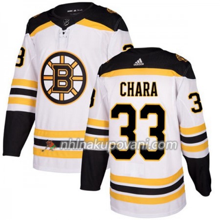 Boston Bruins Dresy Zdeno Chara 33 Bílá 2017-2018 Adidas Authentic - Dámské Boston Bruins Dresy Zdeno Chara 33 Bílá 2017-2018 Adidas Authentic - Dámské
